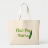 Grappige Vegan Chic Pea Mama Dames Grote Tote Bag (Voorkant)