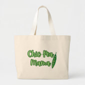 Grappige Vegan Chic Pea Mama Dames Grote Tote Bag (Voorkant)
