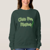 Grappige Vegan Chic Pea Mama Sweatshirt voor dames (Voorkant)