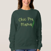 Grappige Vegan Chic Pea Mama Sweatshirt voor dames (Voorkant)