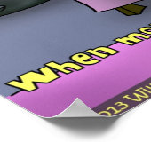 Grappige Vegan Monsters Poster (Hoek)