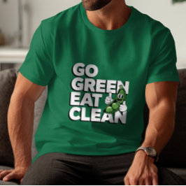 Grappige Vegan Peapod Ga Groen Eet Gezond Puur T-shirt