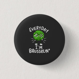 Grappige Veganische Spruitjes Ronde Button 3,2 Cm