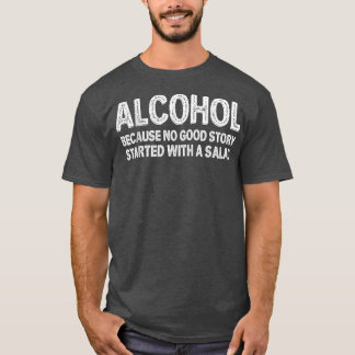 Grappige Veganistische Vegetarische Alcohol Drinke T-shirt