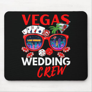 Grappige vegas huwelijksbemanning 2026 vrijgezelle muismat