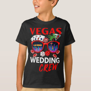 Grappige vegas huwelijksbemanning 2026 vrijgezelle t-shirt