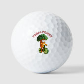 Grappige Veggie Rider Golfballen (Voorkant)