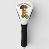 Grappige Veggie Rider Golfheadcover (Voorkant)
