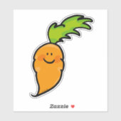 Grappige veggie wortel cartoon sticker (Vel)