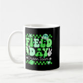 Grappige veld dag groene team veldtocht matching koffiemok (Links)