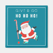 Grappige veld hockey kous Stuffers Magneet (Voorkant)