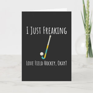 Grappige Veldhockey Kaarten Team Speler Sporten