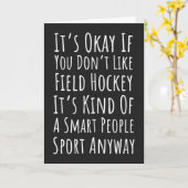 Grappige Veldhockey Kaarten Teamsport Speler (Gele Bloem)