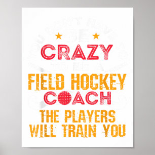 Grappige veldhockeycoach _1 poster