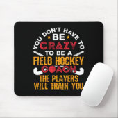 Grappige veldhockeycoach muismat (Met muis)