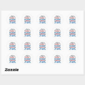 Grappige veldhockeycoach ronde sticker (Vel)