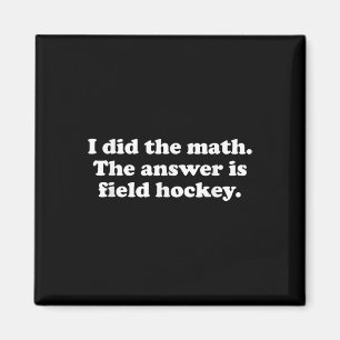 Grappige veldhockeymeisjes jongens mannen of vrouw magneet