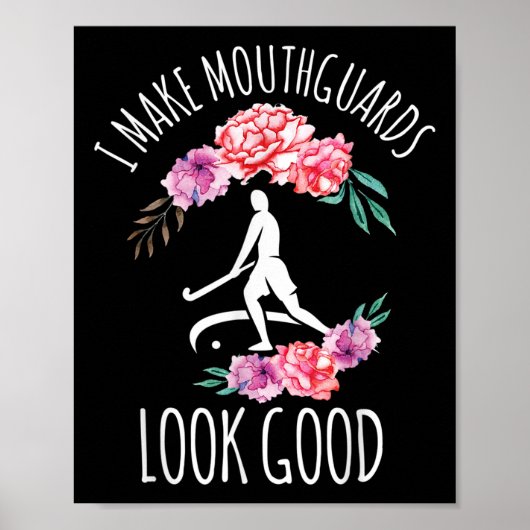 Grappige veldhockeyuitrusting voor vrouwen poster (Voorkant)