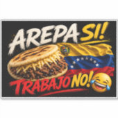 Grappige Venezolaanse Voedselsticker Sticker (Voorkant)