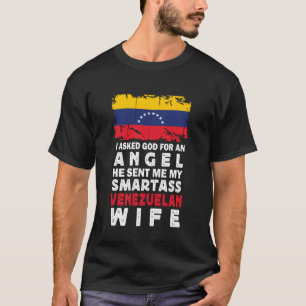 Grappige Venezolanase echtgenote Venezuela vlag ec T-shirt