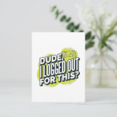 Grappige vent ik logde uit voor deze Gamer Joystic Briefkaart (Staand voorkant)