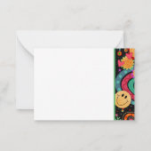 Grappige vent, wees aardig Kleurrijke Kids Inspiri Notitiekaartje (Achterkant)