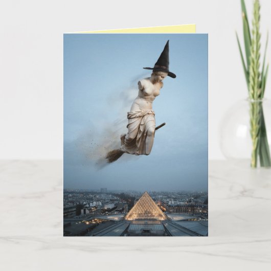 Grappige Venus de Milo Halloween kaart (Voorkant)