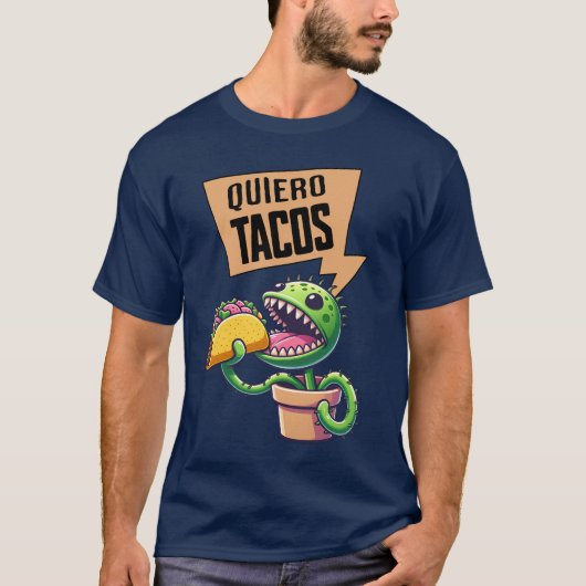 Grappige Venusvliegenval Taco Spaans Shirt (Voorkant)