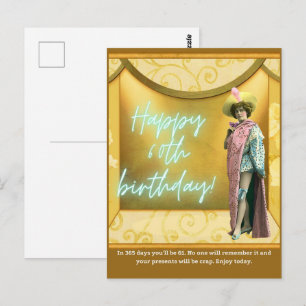 Grappige Veranderde Kunst 60e Verjaardag Briefkaart