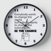 Grappige verandering toilet papier roll badkamer (Voorkant)