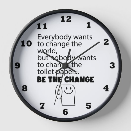 Grappige verandering toilet papier roll badkamer (Voorkant)