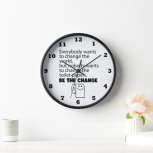 Grappige verandering toilet papier roll badkamer