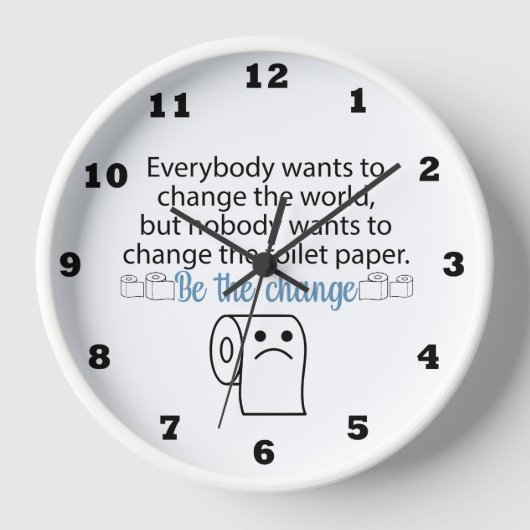 Grappige verandering toilet papier roll badkamer (Voorkant)