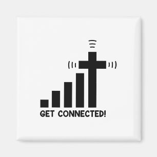 Grappige Verbonden Jezus Christus Christelijk Gelo Magneet