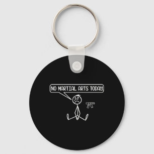 Grappige Verdrietige Stickman Karate Taekwondo Jiu Sleutelhanger