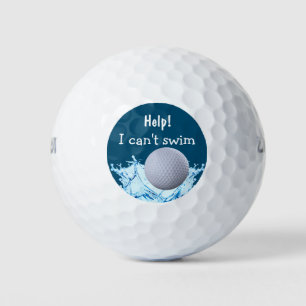 Grappige verdrinking nieuwigheid golfballen
