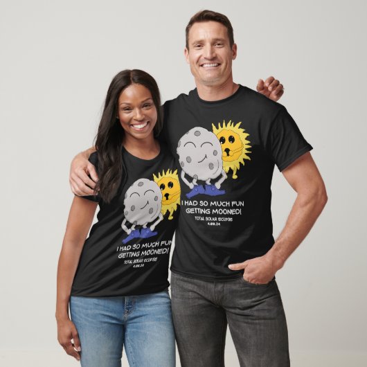 Grappige Verduistering 2024 Getting Mooned Joke T-shirt (Unisex)