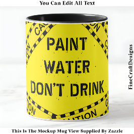 Grappige verf water offerte voor kunstenaars Craft Mok