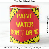 Grappige verf water offerte voor kunstenaars Craft Mok