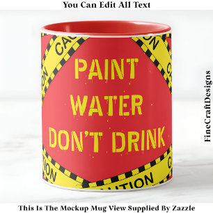 Grappige verf water offerte voor kunstenaars Craft Mok