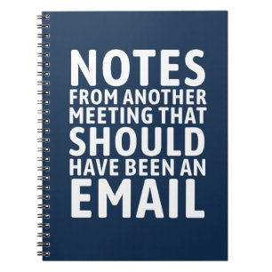 Grappige Vergadering Die Een E-mail Had Moeten Zij Notitieboek