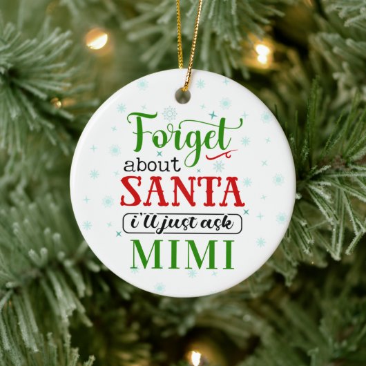 Grappige Vergeet MIMI Oma Kerst Ornament (Boom)