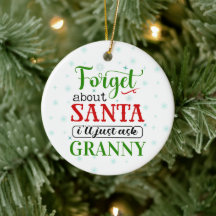Grappige Vergeet Sinterklaas OMA Kerst Ornament