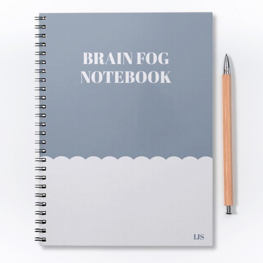 Grappige vergeetachtige hersenmist om te doen lijs notitieboek