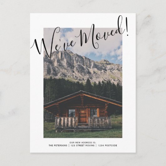 grappige verhuis aankondiging Upload je foto (Voorkant)