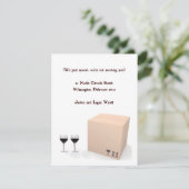 Grappige verhuisbericht aankondiging (Staand voorkant)