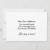 Grappige Verhuisde Nieuwe Adres Ansichtkaarten (Achterkant)