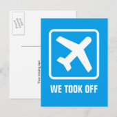 Grappige verhuizing of nieuw adres verhuizen brief aankondigingskaart (Voorkant / Achterkant)