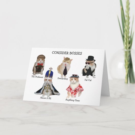 Grappige verjaardag baas kaart (Voorkant)