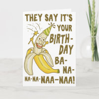 Grappige Verjaardag Banaan Cartoon Humor Uniek